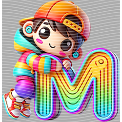 Cartoon letters-CL 658